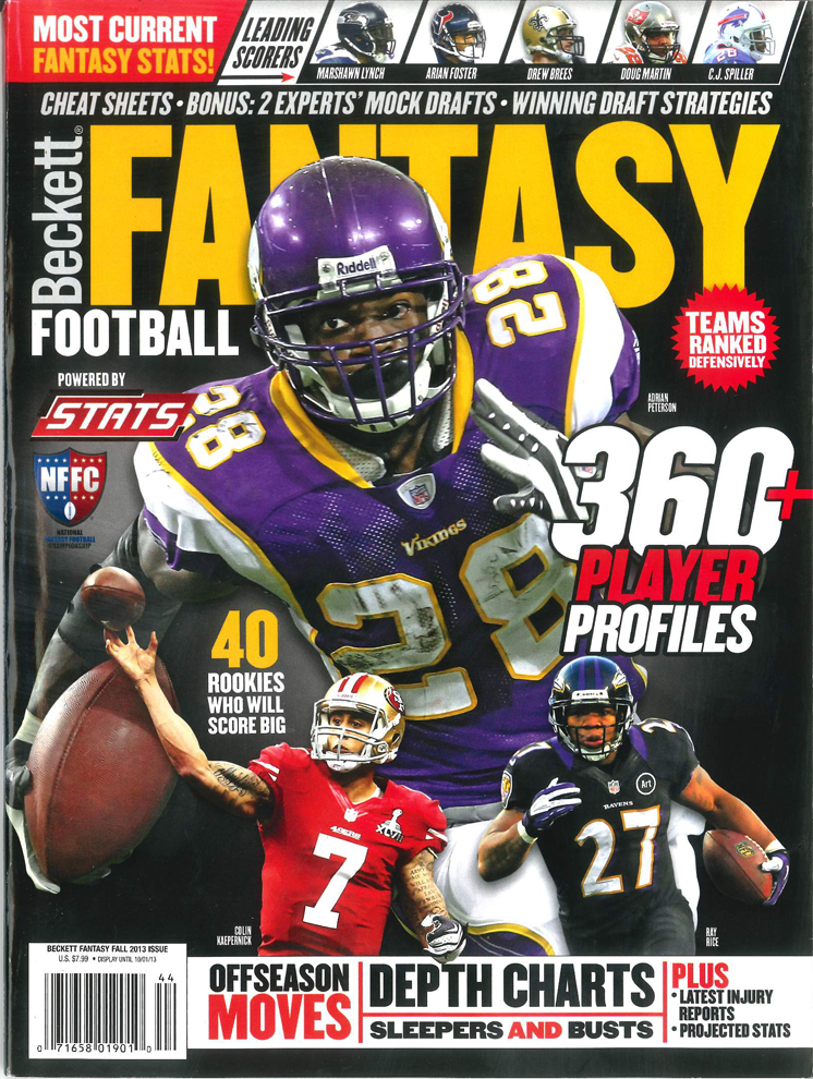 Fantasy Football Magazine Subscription Engaged Enthusiast Media by Beckett
