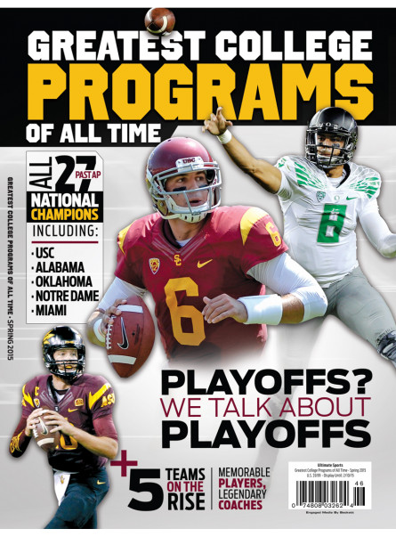 25 Greatest College Football Programs - West Spr 2015 for Sports & Ent